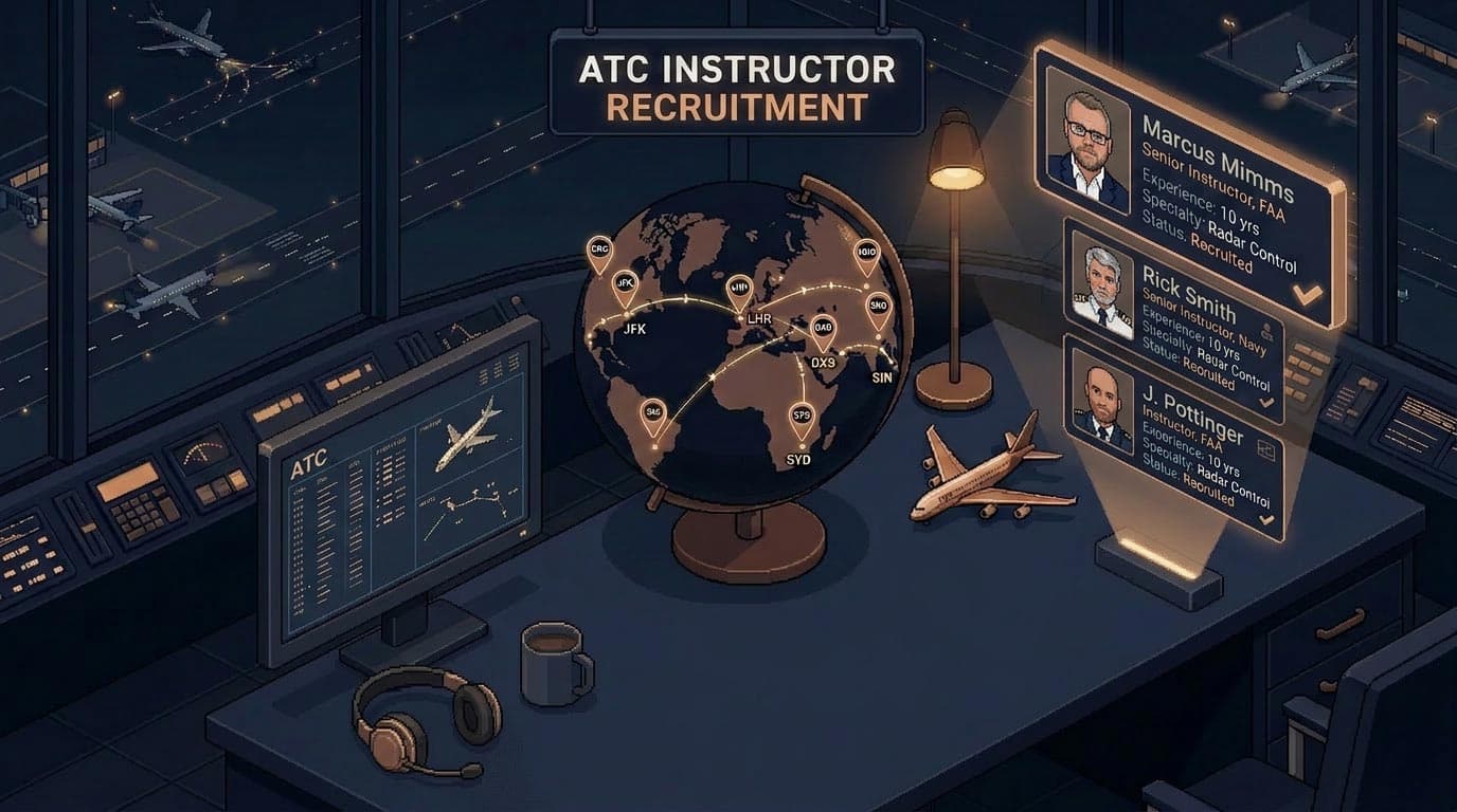 ATC instructor providing on-the-job training